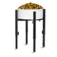 2Pcs Elevated Dog Bowl Stand with 4 Height Adjustments