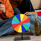 12-Slot 20cm Lucky Prize Wheel Tabletop Spin Game for Party Events and Raffles