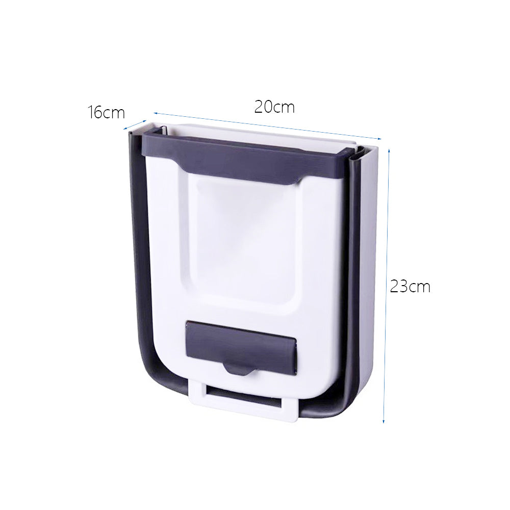 Hanging Kitchen Trash Can Foldable Waste Bin for Kitchen