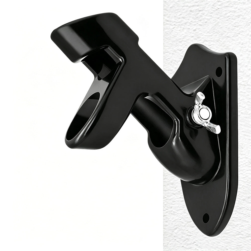 Dual Hole 45 and 90 Degree Adjustable Aluminum Flag Pole Wall Mount Holder