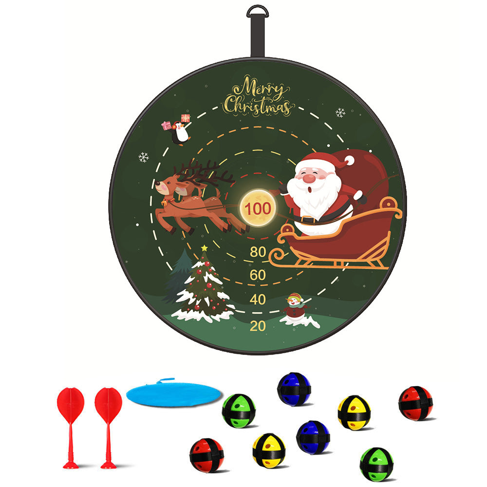 72CM Christmas Large Dart Board With 12 Sticky Balls Dart Board Game