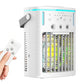 Wired 1000ml Evaporative Cooling Fan with Remote Control and Timer 7 Color Night Light