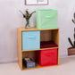 2Pcs Foldable Folding Storage Cube Fabric Box Toy Organiser for Shelves Closet