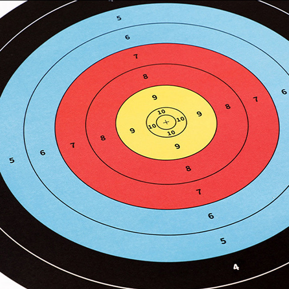 30Pcs Archery Targets Paper 10 Ring Bow Arrow Targets Face