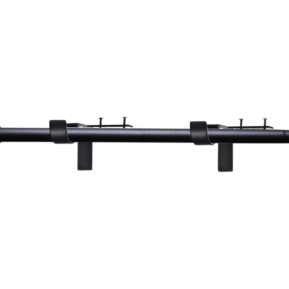 2Pcs Tap In Iron Curtain Rod Brackets for Wooden Window Frames