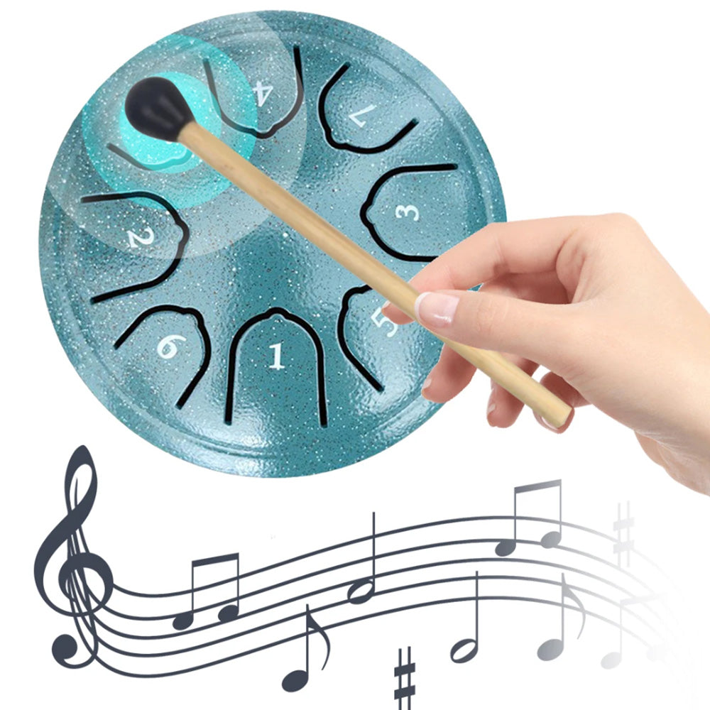Rain Drum For Outside Mini Steel Tongue Drum Rain Chime 4.5 Inches 8 Notes