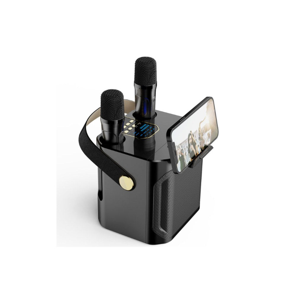 Karaoke Machine with 2 Wireless Mics Bluetooth Portable Karaoke Speaker