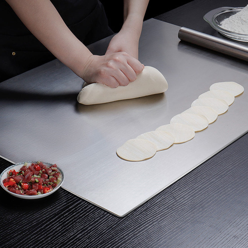 Stainless Steel Cutting Chopping Board Pastry Bench Protector for Kitchen