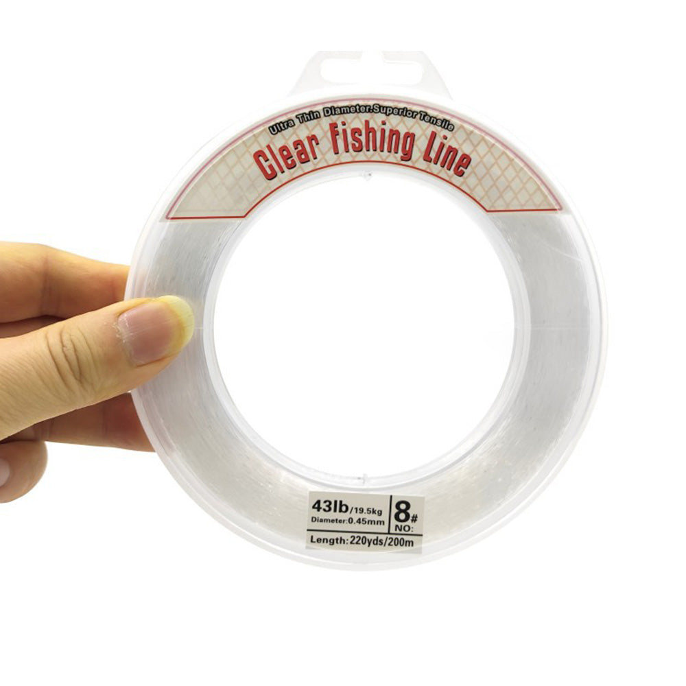 2XClear Fishing Line Wire 0.45mm 200m Invisible Nylon Thread for Hanging Balloons