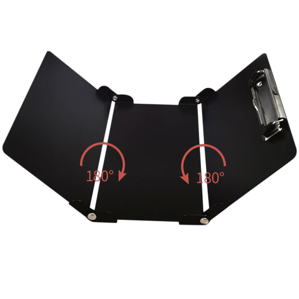 Aluminum Folding Clipboard - Portable Writing Board with Pen Holder