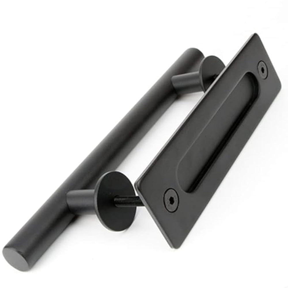 Stainless Steel Barn Door Handle Sliding Hardware with Flush Pull for Wood Door