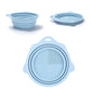 2PCS Foldable Silicone Makeup Brush Cleaner Bowls Cleaning Tool For Brushes Powder Puffs Sponges
