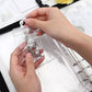 Transparent Travel Jewelry Organizer Storage Book Set for Earring Necklace Ring