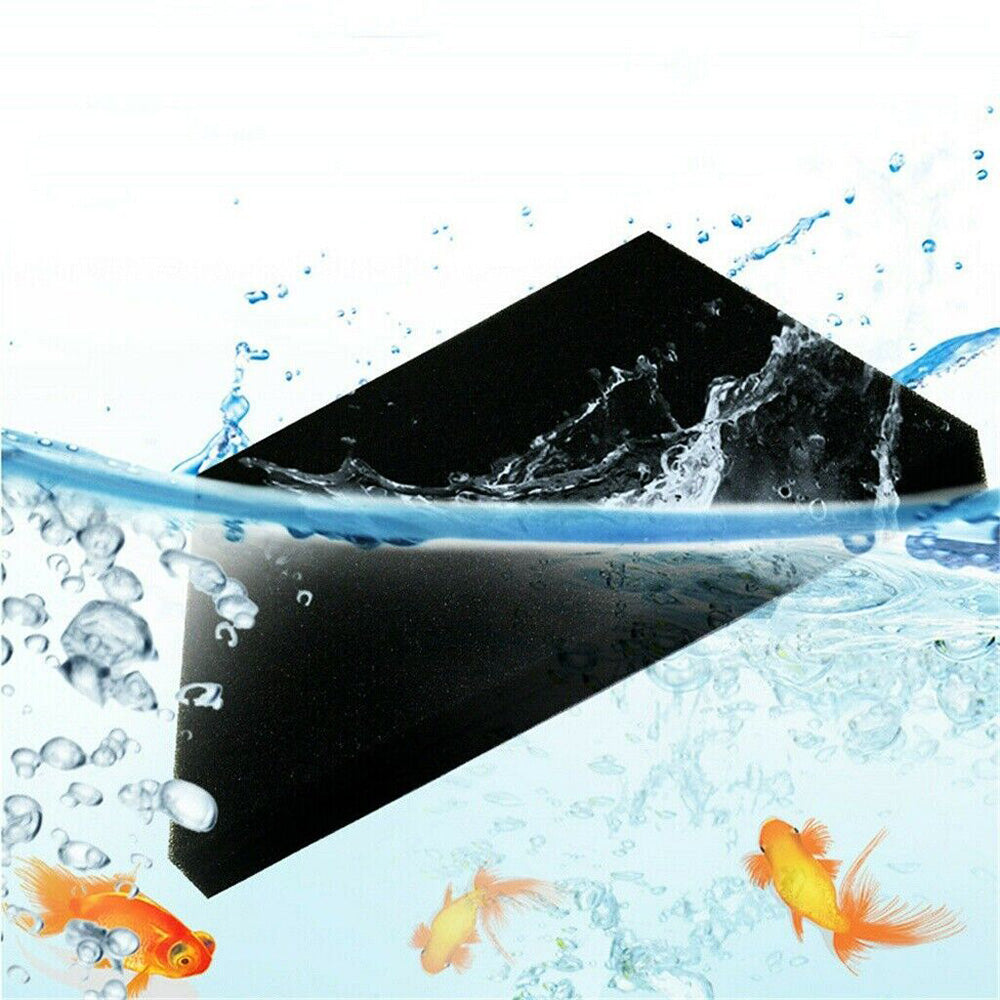 4 Pack 50x50x2cm Extra Large Pores Aquarium Filter Sponge Pads for Fish Tanks