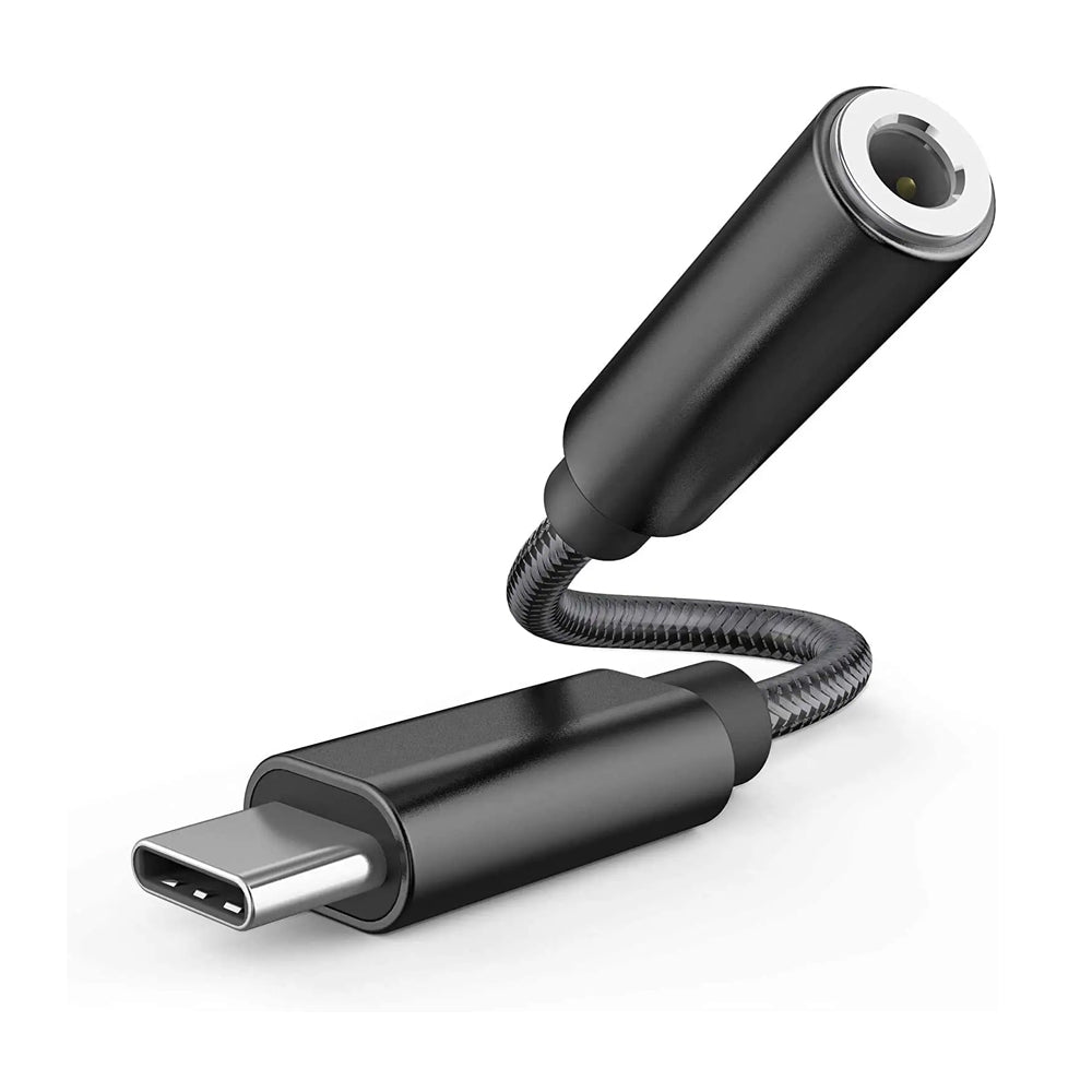 2Pcs USB Type C to 3.5mm Female Headphone Jack Adapter
