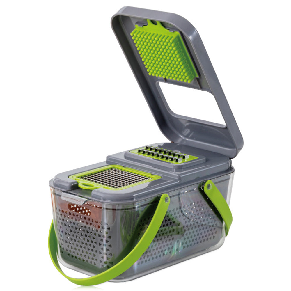 22-in-1 Vegetable Fruit Chopper Slicer with 13 Stainless Steel Blades
