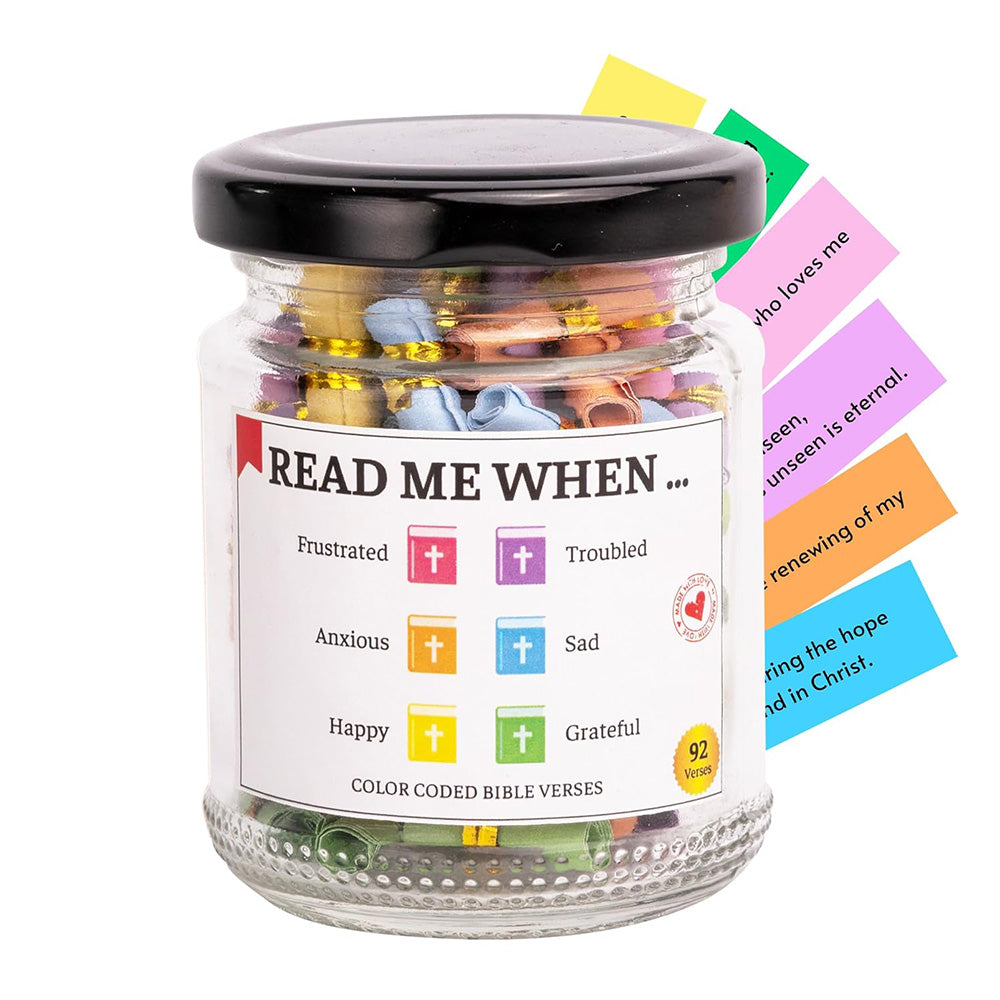 Bible Verse Jar for Emotions and Feelings and Daily Encouragement