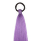 2PCS Purple Ponytail Extension With Elastic Tie Straight Sleek Wrap Around Braid