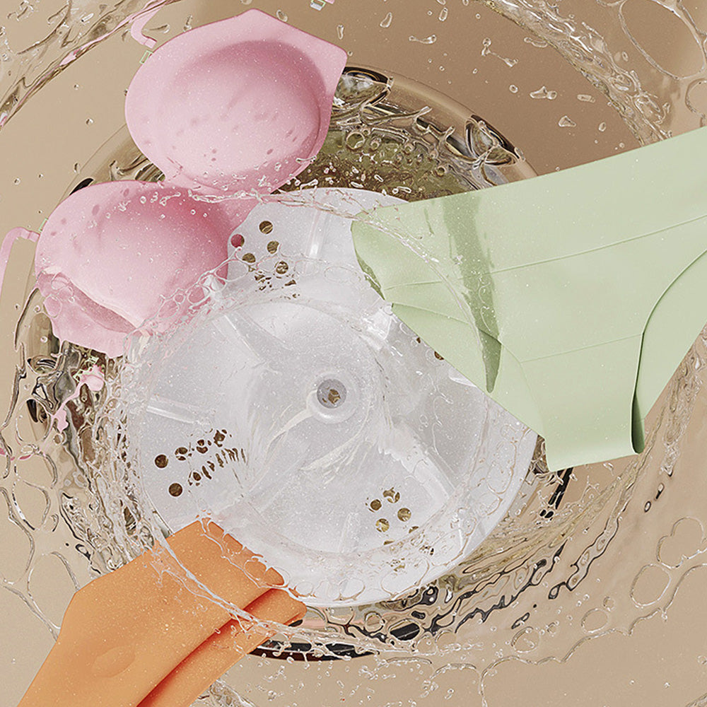 Portable Rechargeable Mini Washing Machine Small Clothes Washer for Travel Use