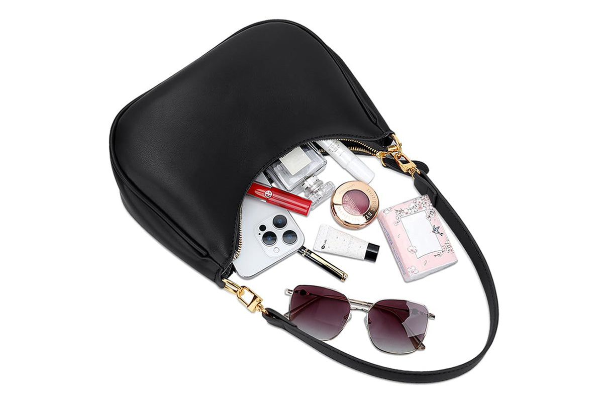 Shoulder Bag With Both Chain And Strap Design Underarm Purse Handbag For Women