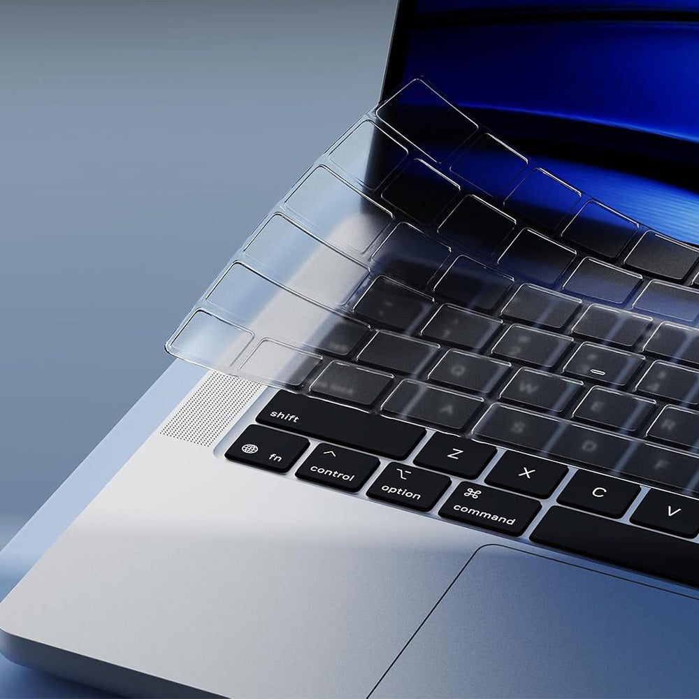 2Pcs Clear Silicone Keyboard Covers for MacBook Air Pro 13 14 15 Inch