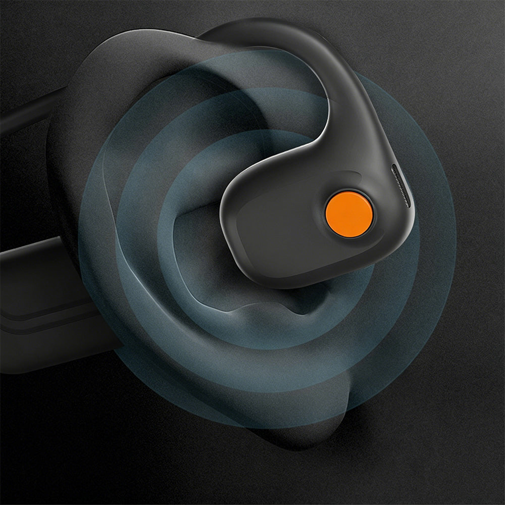 Open Ear Air Conduction Bluetooth Headphones with Noise Canceling Mic for Sports Office