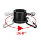 Flag Pole Kit with 360-Degree Rotating Flag Pole Rings Two-Position Bracket