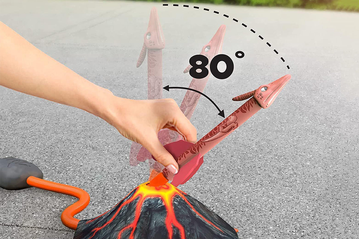 Dinosaur Rocket Launcher Toy Set Outdoor Fun Toys for Boys and Girls Birthday Gift