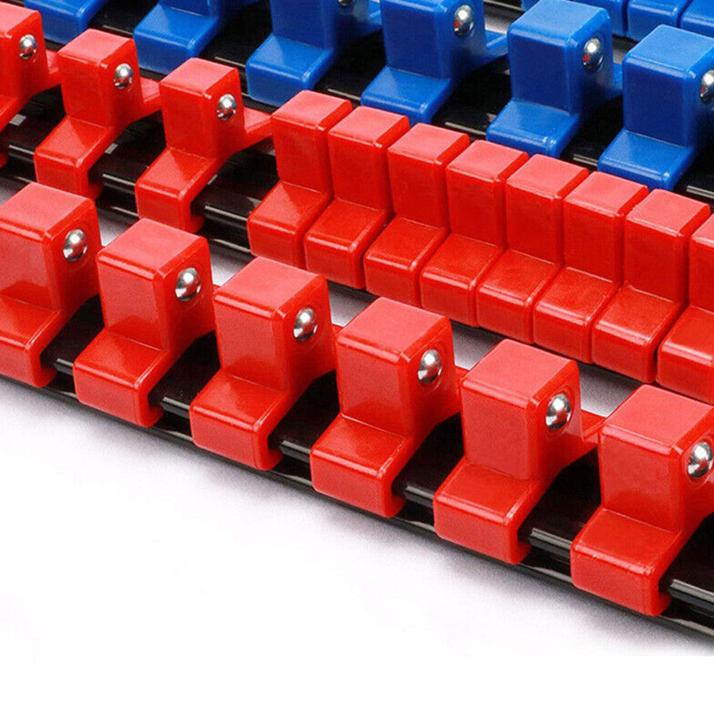 6Pcs Drive Socket Organizer Rails Mountable Sliding