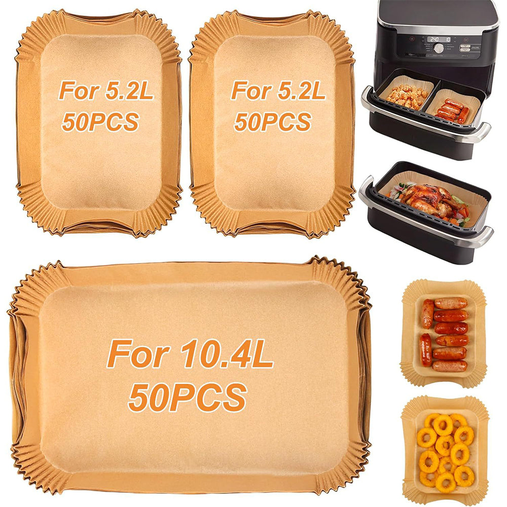 150Pcs Air Fryer Liners for Ninja Foodi Disposable Dual Liners Paper