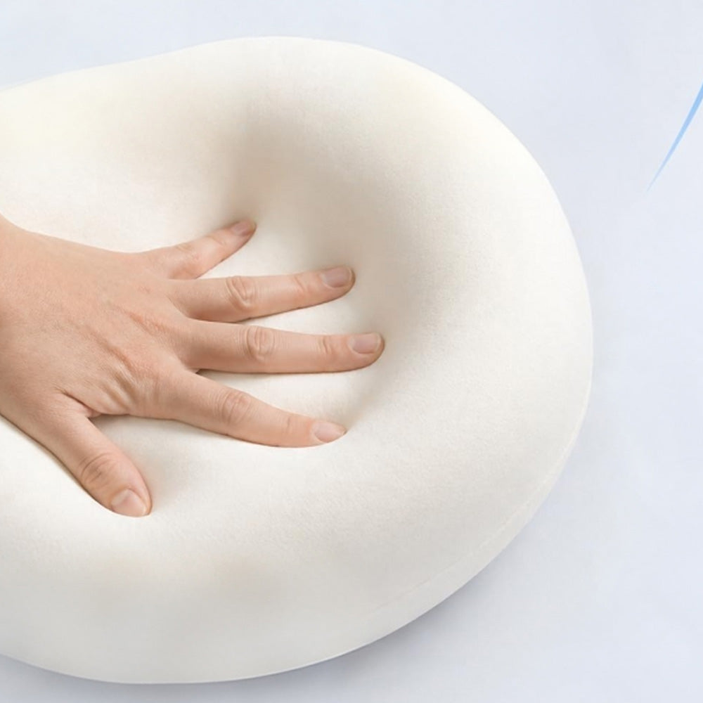 G Shape Memory Foam Travel Neck Pillow Set with Eye Mask Earplugs Bag