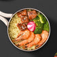 1200ML Large Ramen Bow with Lid Spoon Storage Bag Stainless Steel Food Container for Microwave