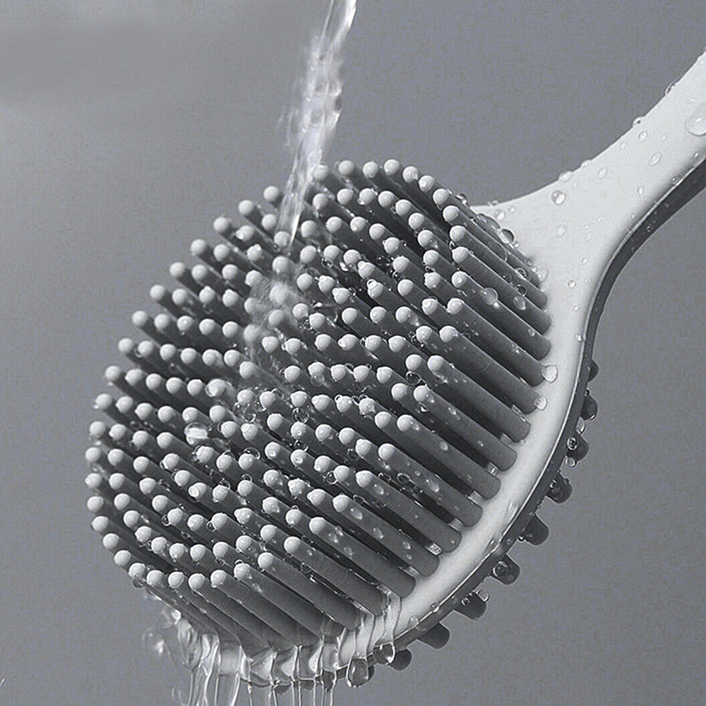Silicone Body Brush Bath Brush Back Scrubber Long Handle Bath Shower Brush