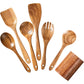 7 Piece Kitchen Utensil Cooking Spoon Set with Holder