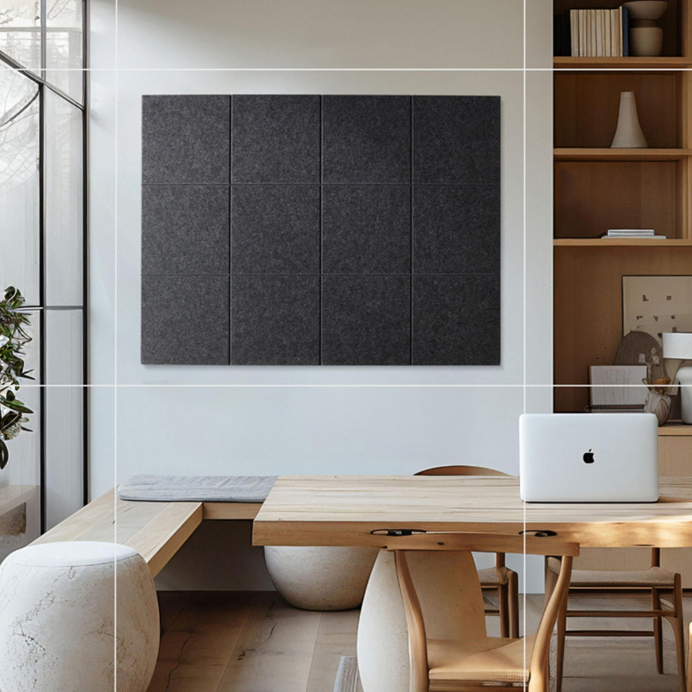 12Pcs Large Felt Bulletin Board Cork Boards for Walls Office Classroom Pin Board