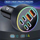 6 in 1 Car Charger Cigarette Lighter Adapter Multiport Fast Charging with 4 USB-C and 2 USB Ports