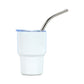 2 OZ Mini Stainless Steel Tumbler Cup Set with Straw and Lid for Party Outdoor