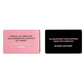 Drunk Lovers Couples Drinking Game For Date Night With 54 Game Cards