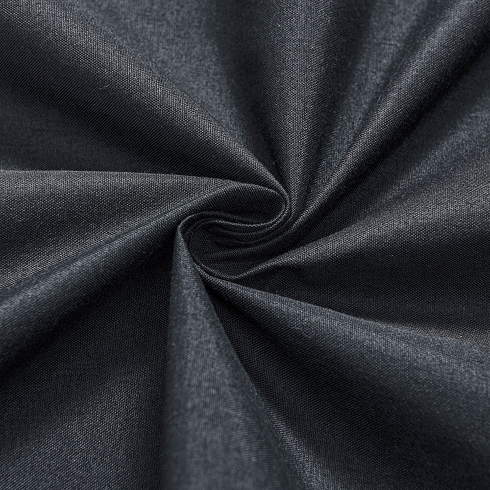 2 Pack 100 Percent Blackout Curtains with Black Liner for Bedroom Living Room and Office-Black