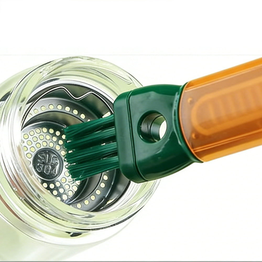 Bottle Brush Set 5 in 1 Water Bottle Cleaning Brush Lid Gap Detail Washer Brush Kit