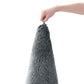 Non Slip Shaggy Bath Mat Ultra Soft Thick Fluffy Pile Non Slip Bath Rug-Grey