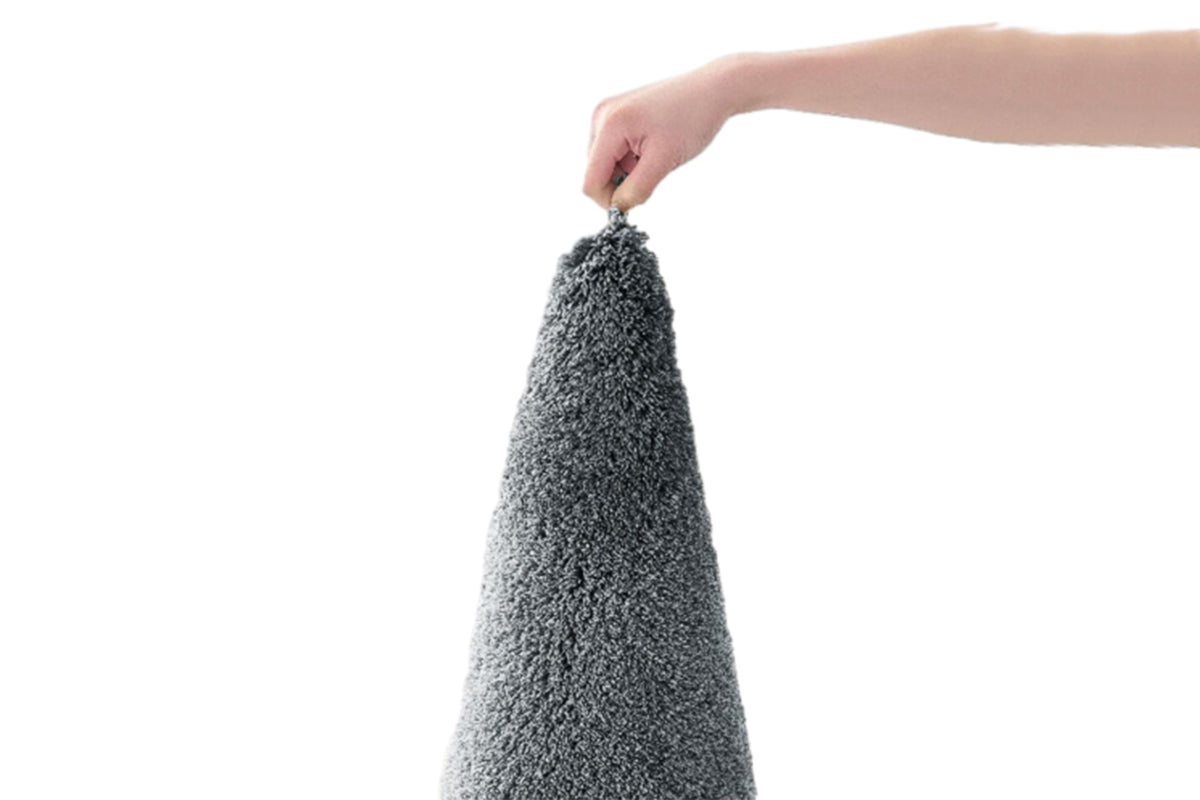 Non Slip Shaggy Bath Mat Ultra Soft Thick Fluffy Pile Non Slip Bath Rug-Grey