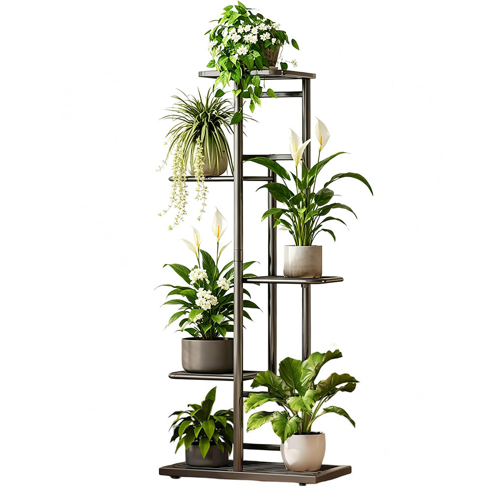 Five Tier Metal Plant Stand Indoor Balcony Shelf
