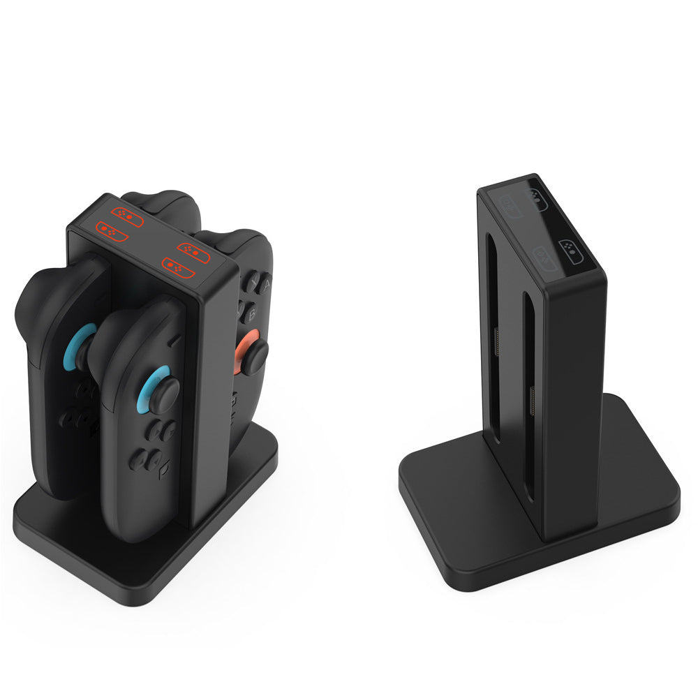 4-in-1 Charging Dock for Nintendo Switch Joy-Con Controllers with LED and Beep Alert