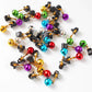 12Pcs Beard Baubles Ornaments Mini Gingle Bells Mustache Christmas Decoration