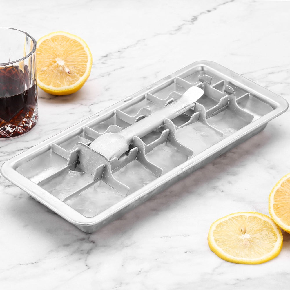 304 Stainless Steel Ice Cube Tray with Release Handle 18 Cubes