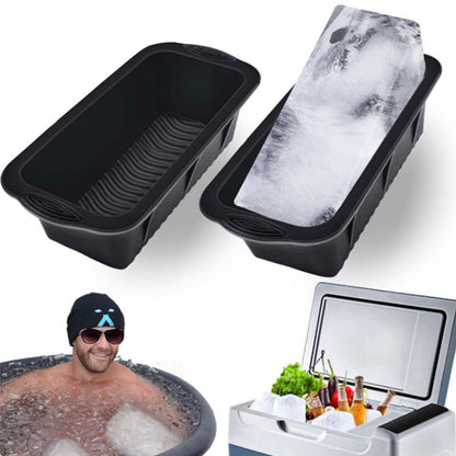 2Pcs Ice Bath Ice Block Mold Extra Large Silicone Ice Box Large Ice Grid Mould