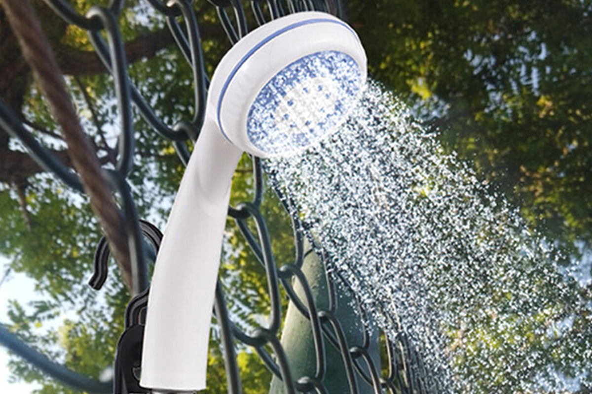 Portable Camping Shower Pump USB Rechargeable Outdoor RV Travel Shower