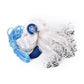 Cast Net for Fishing Throw Net Without Rings Pull String Design for Pond Lake