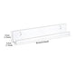 6Pcs 12 Inch Clear Acrylic Wall Mount Vinyl Record Shelves